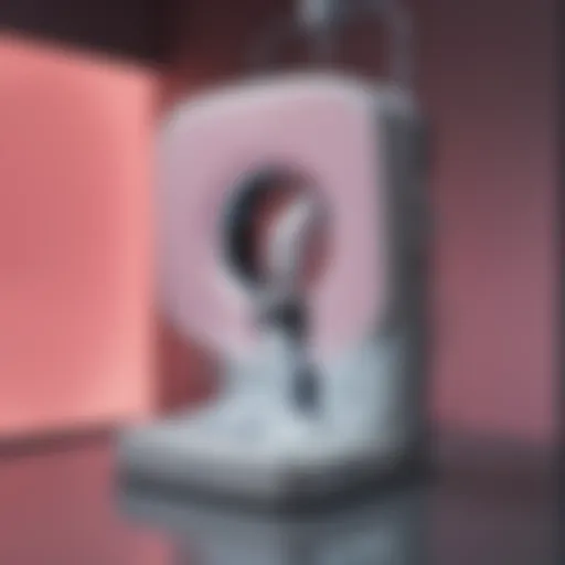 An advanced mammography machine in a clinical setting