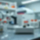 Detailed setup of a cytokine ELISA kit in a laboratory environment