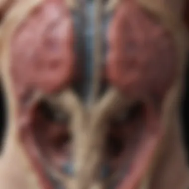 Annotated MRI Images of Local Invasion in Rectal Cancer Annotated MRI images highlighting local invasion of rectal cancer