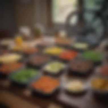 Weekly Meal Prep for Optimal Performance A well-planned meal prep layout for a cyclist's week