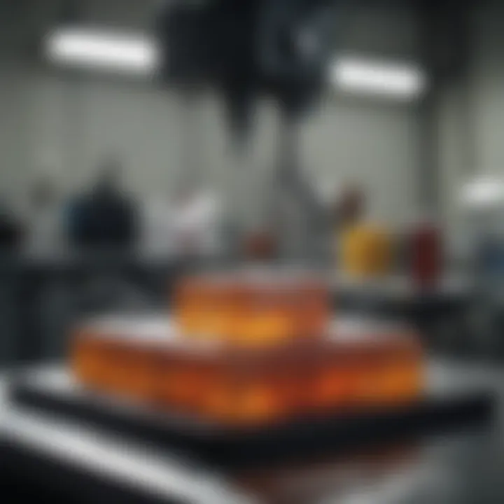 Image showcasing PDMS mold in a laboratory setting