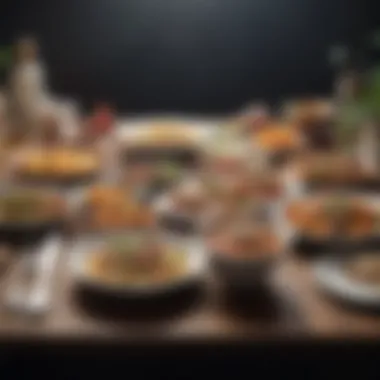 Diverse Meal Options for Nutritional Balance A balanced plate showcasing various portion-controlled meal replacements