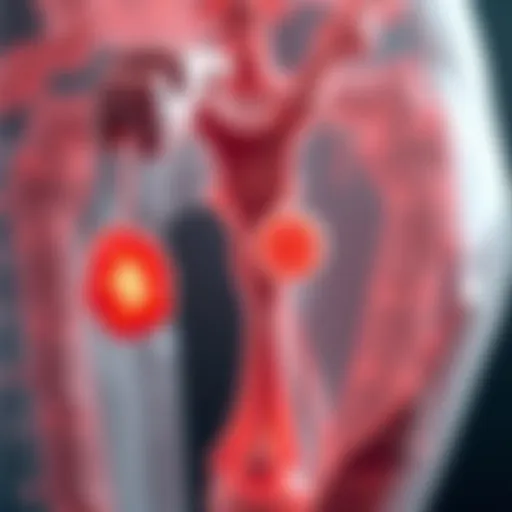 Schematic representation of ovarian cancer metastasis