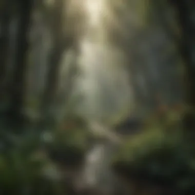 A vibrant rainforest teeming with diverse wildlife, illustrating the importance of habitat preservation.