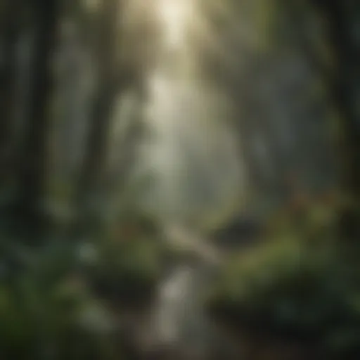 A vibrant rainforest teeming with diverse wildlife, illustrating the importance of habitat preservation.
