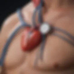Illustration depicting the relationship between resting heart rate and atrial fibrillation