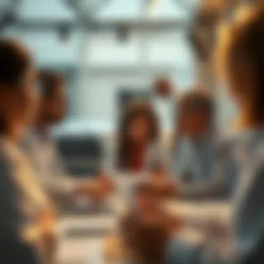 Engaging Scientific Communication Scene showcasing effective scientific communication between experts and the public