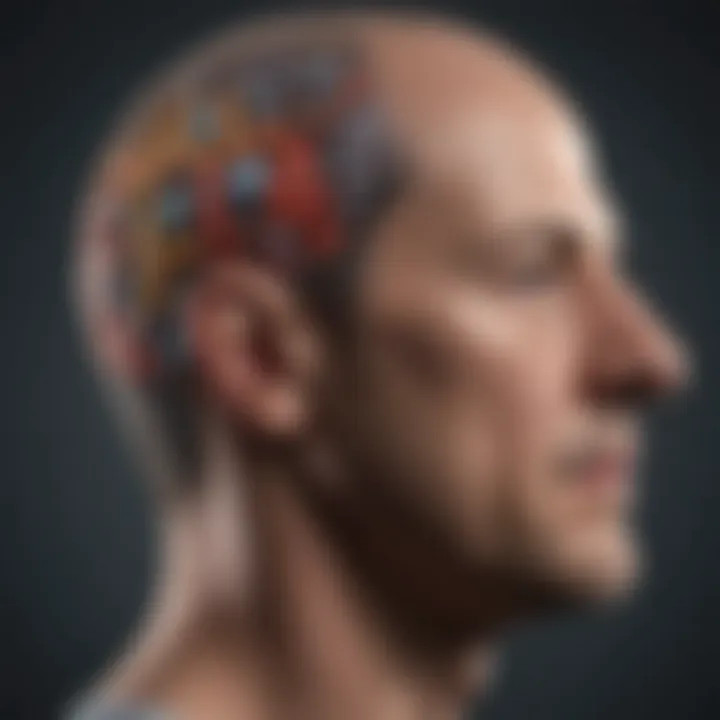 Infographic depicting socio-economic impacts of cognitive disorders