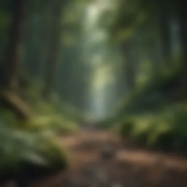 The Role of Forests in Carbon Sequestration A lush green forest representing carbon absorption