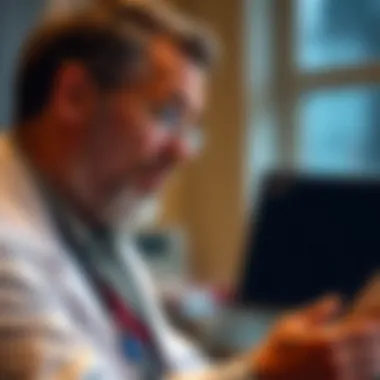 Collaborative Care for Liver Disease Management A close-up of a doctor discussing treatment options with a patient