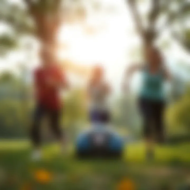 Importance of Exercise for Liver Wellness An engaging scene depicting physical activity in a serene outdoor setting