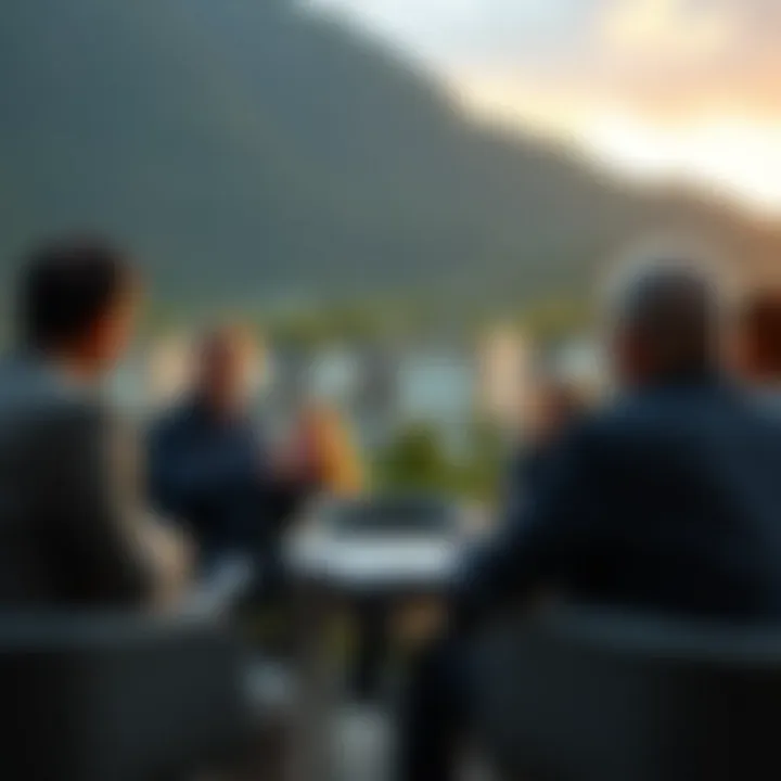 Government officials discussing climate policies.