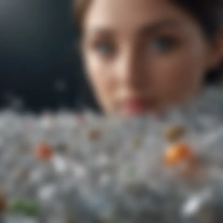 A conceptual image illustrating innovative solutions to combat plastic pollution.