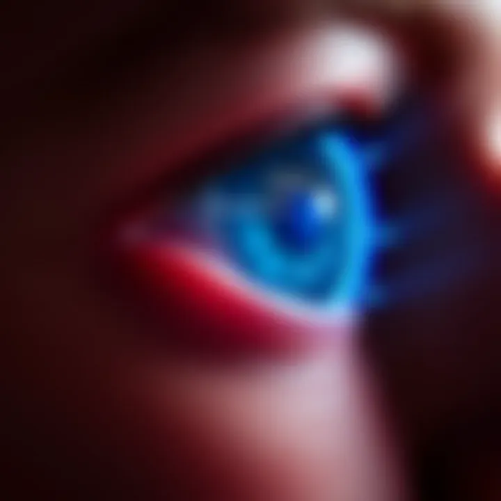 Diagram illustrating the relationship between thyroid function and ocular pressure.