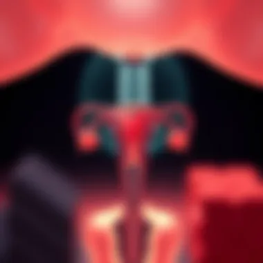 Illustration of symptoms related to trichomoniasis