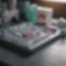 Illustration of Abbott antigen testing kit