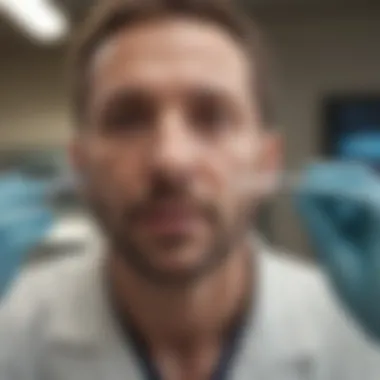 Visual representation of COVID-19 testing in a public health setting.