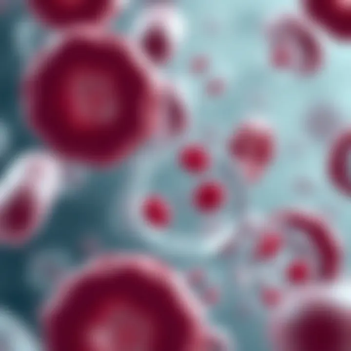 Types of Blood Cells from Stem Cells Visual representation of blood cell types derived from stem cells