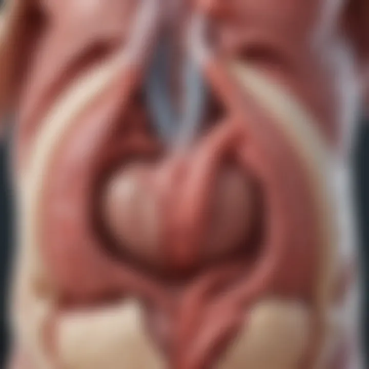 Diagram illustrating the pathophysiological changes associated with aortic valve calcification