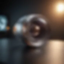 A sleek capsule camera designed for medical imaging