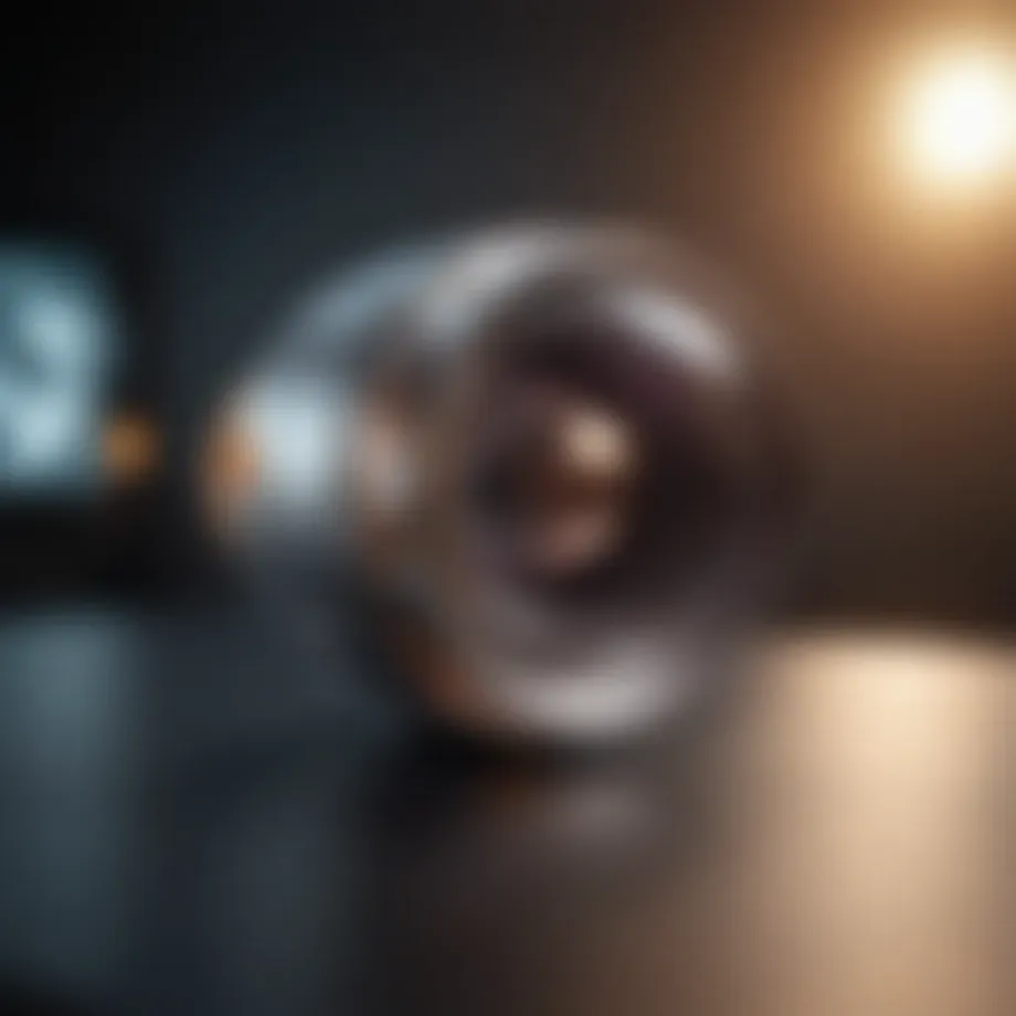 A sleek capsule camera designed for medical imaging