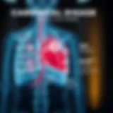 Cardiovascular risk factors infographic