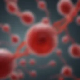 An illustration depicting the biological properties of cord blood, showcasing stem cells