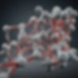 Molecular structure of dextran sulfate sodium salt showcasing its polysaccharide chains