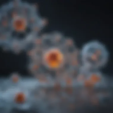 Enzyme Molecular Structure and Active Site Illustration of enzyme molecular structure highlighting active site