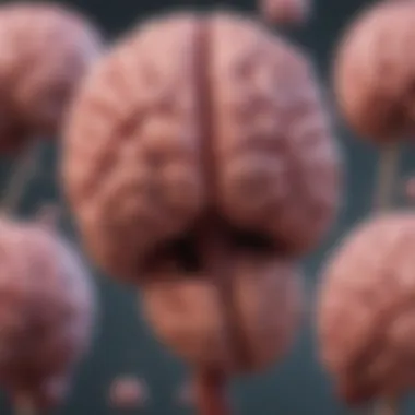 Depiction of Lewy Bodies in Brain Tissue Depiction of Lewy bodies in brain tissue
