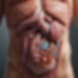 Anatomical diagram showcasing liver and pancreas