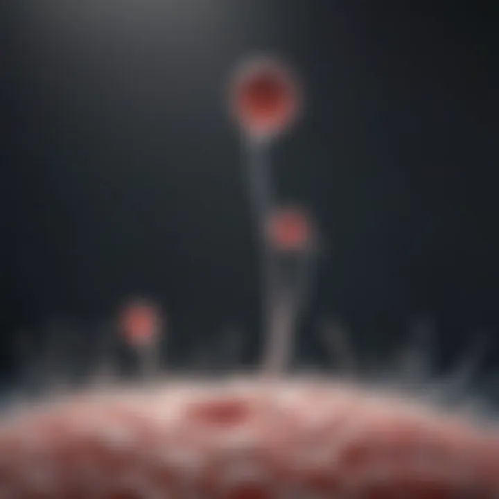 Conceptual representation of sperm count reduction