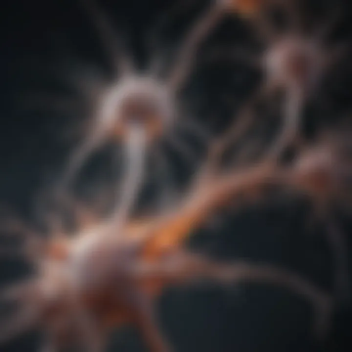 Visual representation of neurodegenerative disease effects on neurons