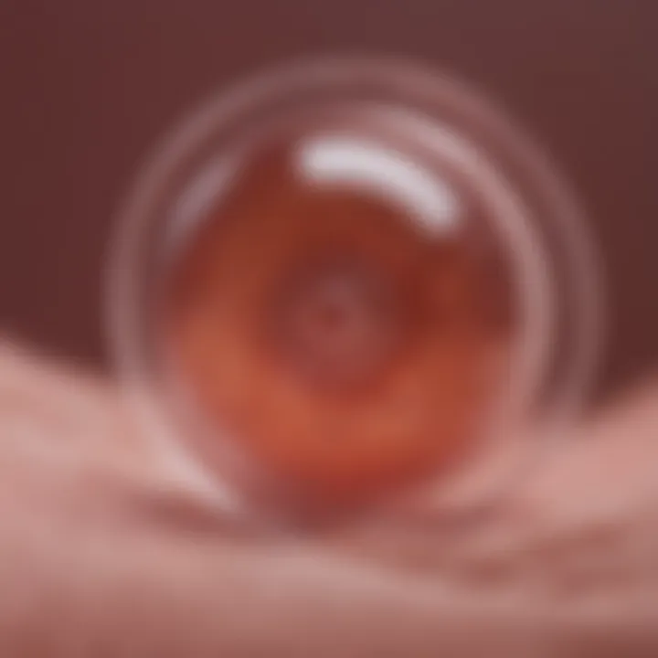 Diagram showing hormonal changes during ovulation
