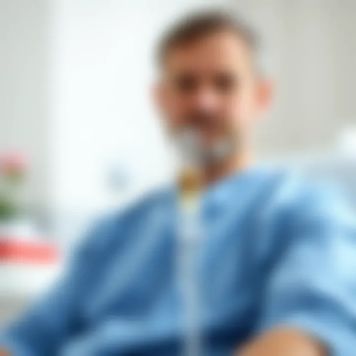 A visual representation of the psychological effects of catheter use on patients.