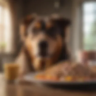 The Importance of Protein in Canine Nutrition A dog enjoying a healthy meal rich in protein