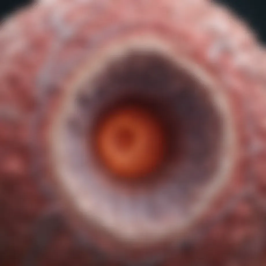 Histological view of squamous cell carcinoma