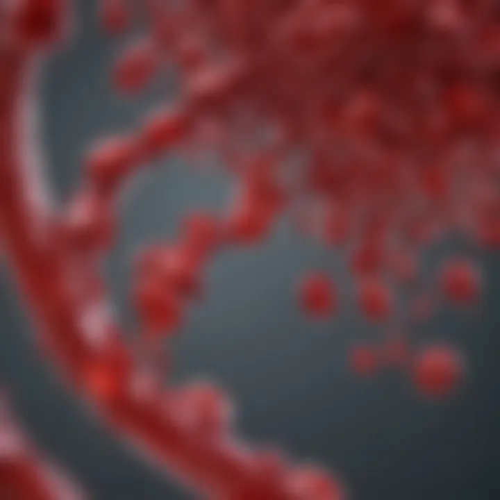 Molecular structure of normal vs. sickle hemoglobin
