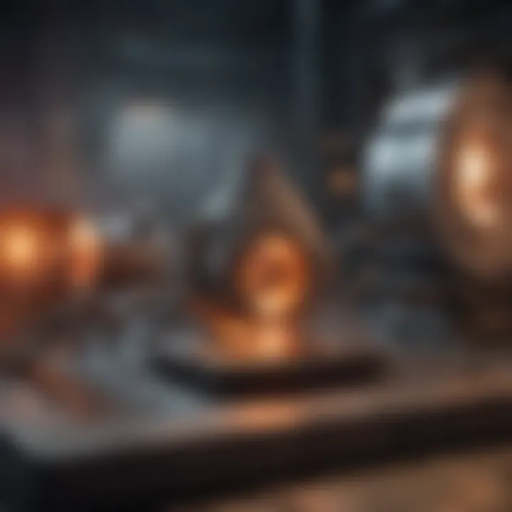 Components of an induction furnace