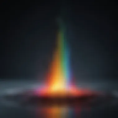 Detailed representation of a mass spectrum output showcasing molecular peaks.