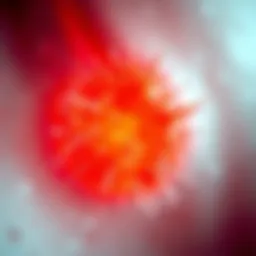 Illustration of hair follicles affected by alopecia areata