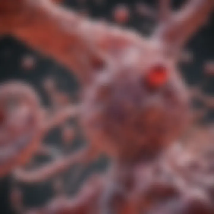 Illustration of molecular mechanisms involved in urothelial carcinoma
