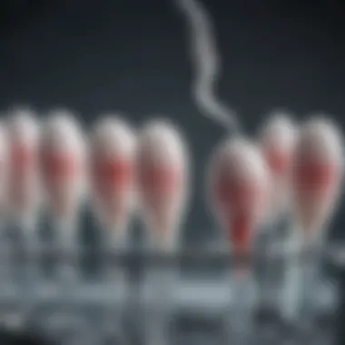 Analyzing Sperm Samples for Sterility Illustration depicting sperm analysis in lab