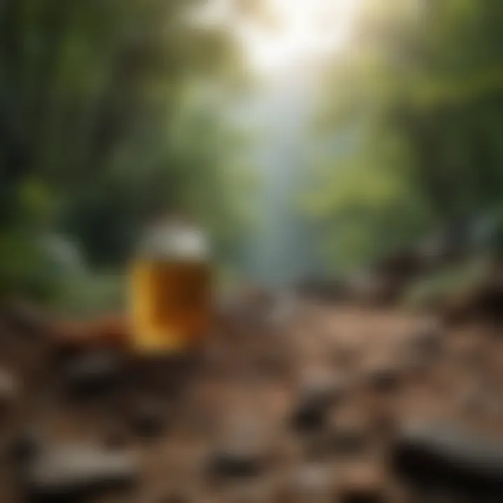 A serene landscape representing the natural ingredients sourced by Wakunaga.