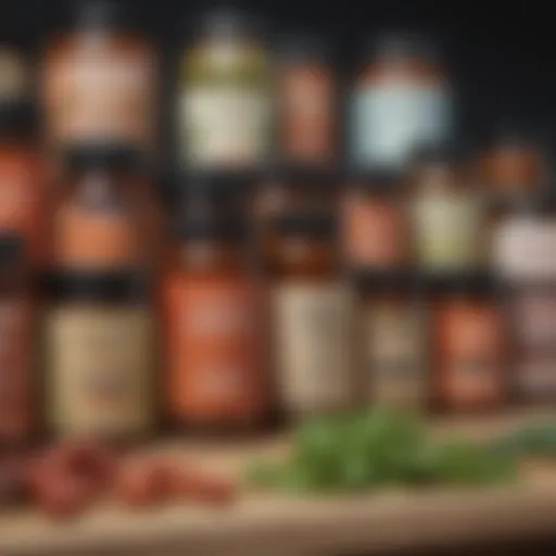 A close-up of Wakunaga's natural supplement products showcasing their diverse range.