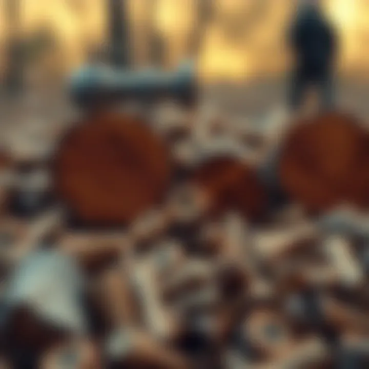 Graph illustrating the growth trends in wood pellet industry